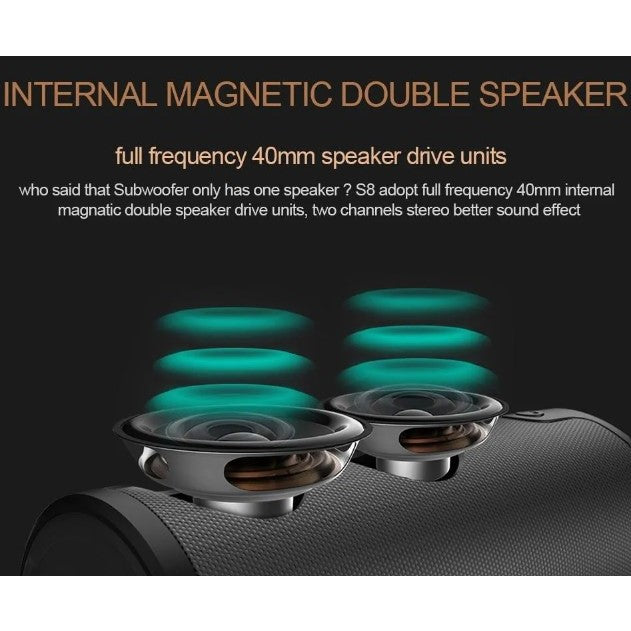 ❤Portable Bluetooth Speaker❤Wireless Subwoofer 3D Stereo Bass Touch Control TF Card AUX Play With Microphone